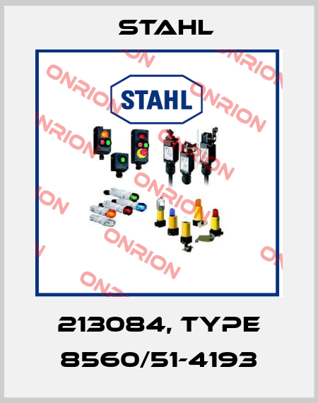213084, Type 8560/51-4193 Stahl