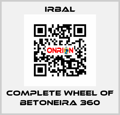 complete wheel of BETONEIRA 360 irbal