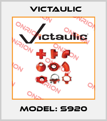 Model: S920 Victaulic