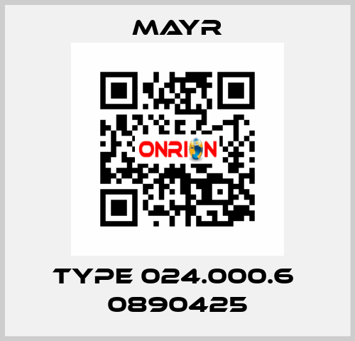 Type 024.000.6  0890425 Mayr