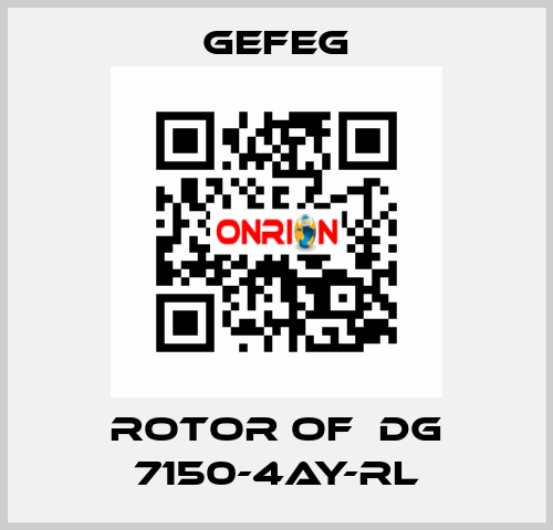 rotor of  Dg 7150-4AY-RL Gefeg