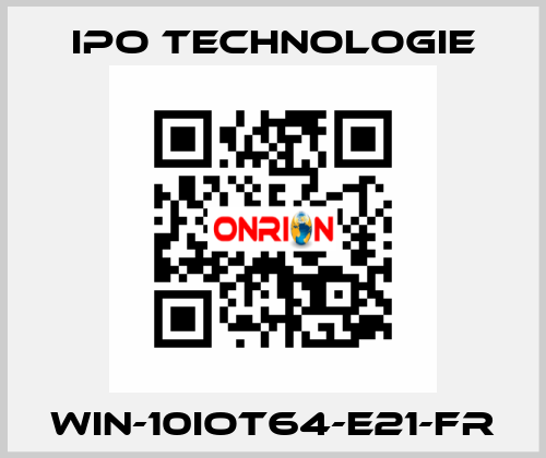 WIN-10IOT64-E21-FR IPO Technologie