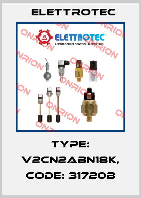 Type: V2CN2ABN18K, Code: 31720B Elettrotec