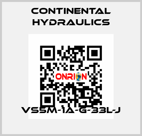 VS5M-1A-G-33L-J Continental Hydraulics