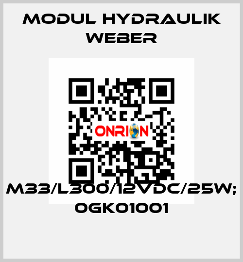 M33/L300/12VDC/25W; 0GK01001 MODUL HYDRAULIK WEBER