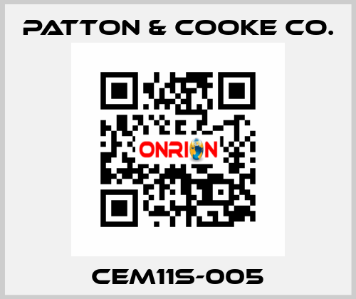 CEM11S-005 Patton & Cooke Co.