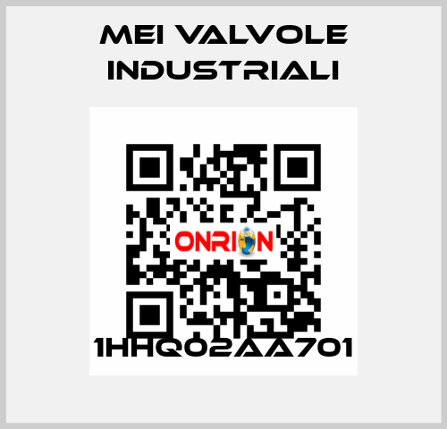 1HHQ02AA701 MEI VALVOLE INDUSTRIALI