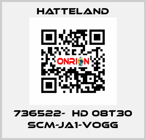 736522-  HD 08T30 SCM-JA1-VOGG HATTELAND