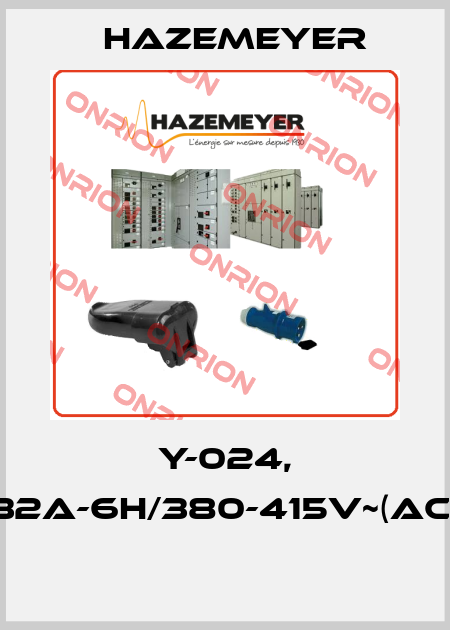 Y-024, 32A-6H/380-415V~(AC)  Hazemeyer