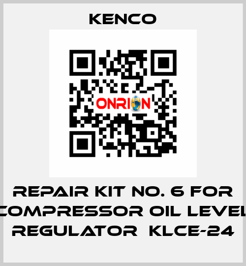 Repair kit No. 6 for compressor oil level regulator  KLCE-24 Kenco