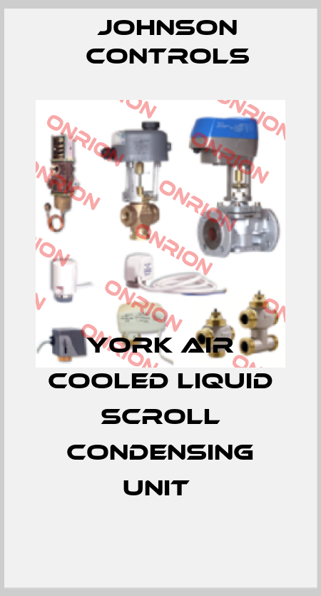 YORK AIR COOLED LIQUID SCROLL CONDENSING UNIT  Johnson Controls