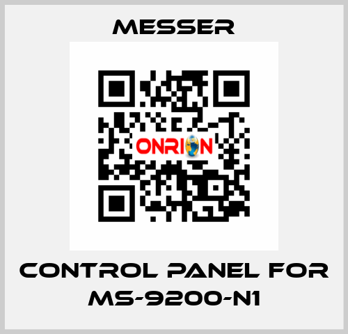 control Panel for Ms-9200-N1 Messer