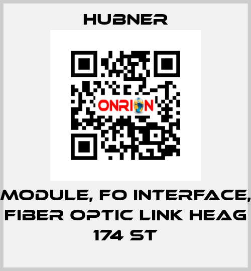 Module, FO Interface, Fiber Optic Link HEAG 174 ST HUBNER