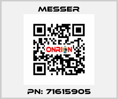 PN: 71615905 Messer