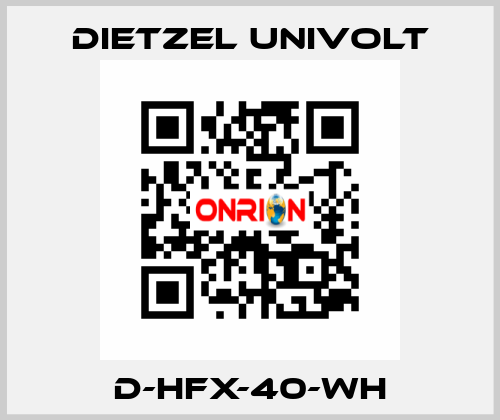 D-HFX-40-WH Dietzel Univolt