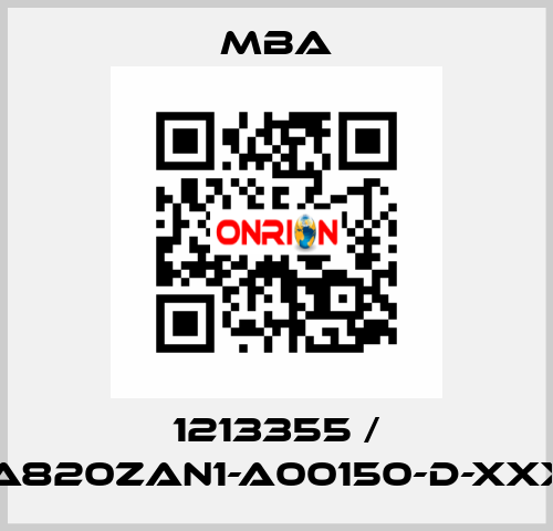 1213355 / MBA820ZAN1-A00150-D-XXXXX MBA