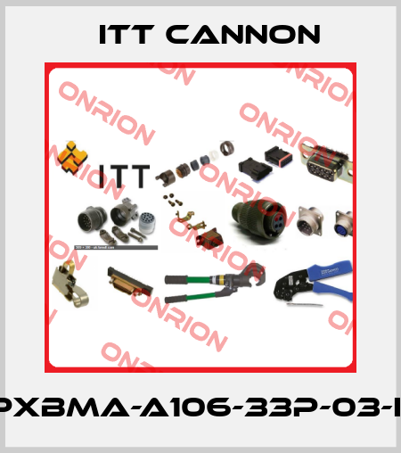 DPXBMA-A106-33P-03-F0 Itt Cannon