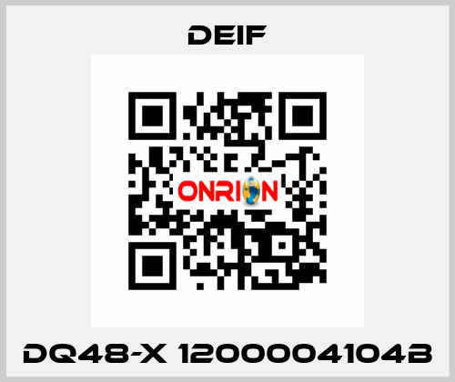 DQ48-X 1200004104B Deif