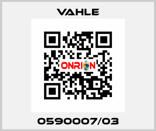 0590007/03 Vahle