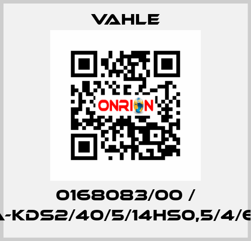 0168083/00 / SA-KDS2/40/5/14HS0,5/4/6/6 Vahle