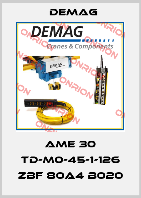 AME 30 TD-M0-45-1-126 ZBF 80A4 B020 Demag