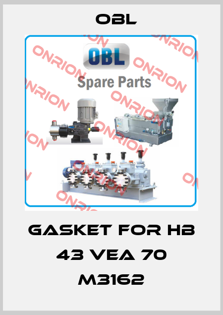 gasket for HB 43 VEA 70 M3162 Obl
