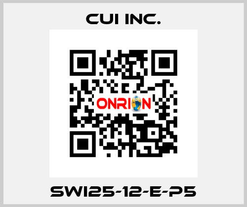 SWI25-12-E-P5 CUI Inc.