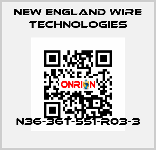 N36-36T-551-R03-3 New England Wire Technologies