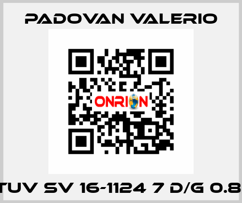 TUV SV 16-1124 7 D/G 0.81 PADOVAN VALERIO