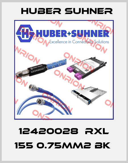 12420028  RXL 155 0.75MM2 BK  Huber Suhner