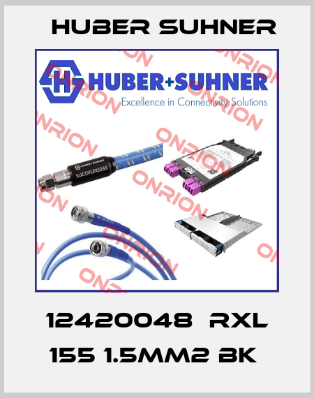 12420048  RXL 155 1.5MM2 BK  Huber Suhner