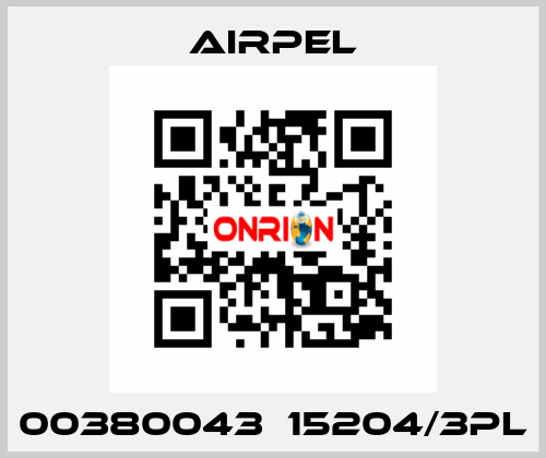 00380043  15204/3PL Airpel