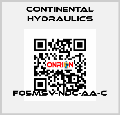 F05MSV-NDC-AA-C Continental Hydraulics