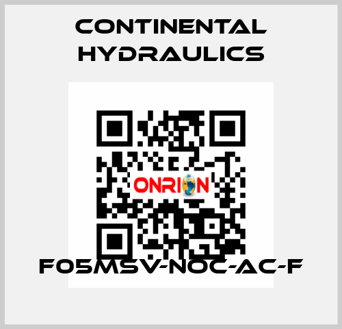 F05MSV-NOC-AC-F Continental Hydraulics