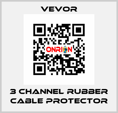 3 Channel Rubber Cable Protector VEVOR