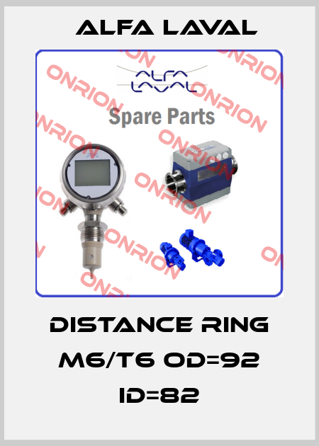 Distance Ring M6/T6 OD=92 ID=82 Alfa Laval