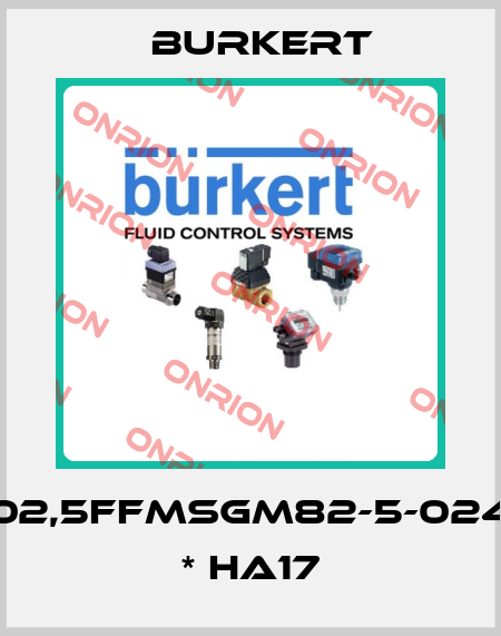 6014-C02,5FFMSGM82-5-024/DC-08 * HA17 Burkert
