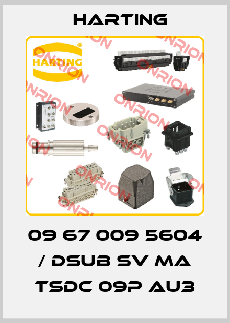 09 67 009 5604 / DSUB SV MA TSDC 09P AU3 Harting
