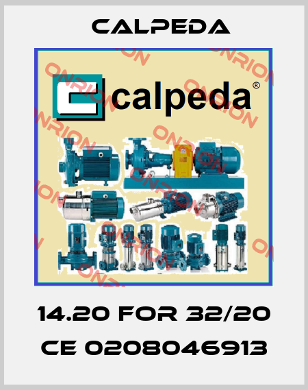 14.20 for 32/20 CE 0208046913 Calpeda