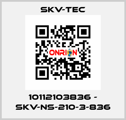 10112103836 - SKV-NS-210-3-836 SKV-tec