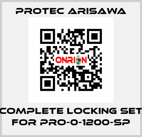 Complete locking set for PRO-0-1200-SP Protec Arisawa