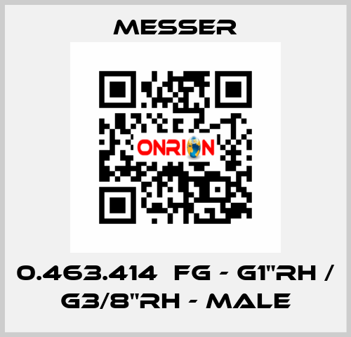 0.463.414  FG - G1"RH / G3/8"RH - Male Messer