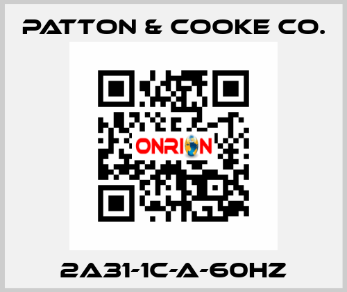 2A31-1C-A-60HZ Patton & Cooke Co.