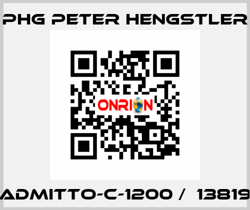 ADMITTO-C-1200 /  13819 phg Peter Hengstler