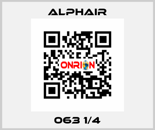 063 1/4 Alphair