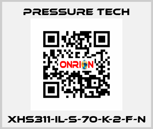 XHS311-IL-S-70-K-2-F-N Pressure Tech