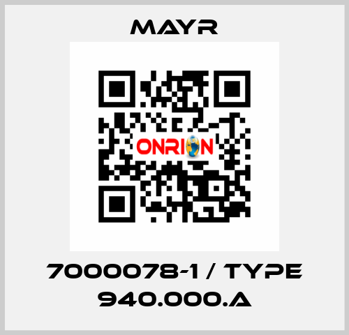 7000078-1 / Type 940.000.A Mayr