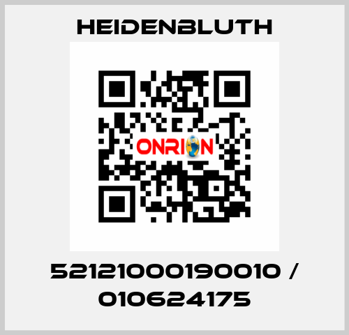 52121000190010 / 010624175 Heidenbluth