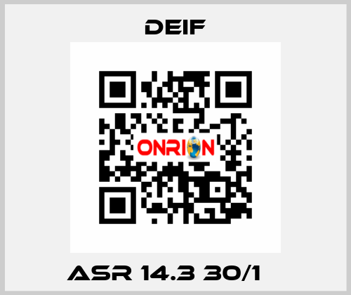 ASR 14.3 30/1 А Deif