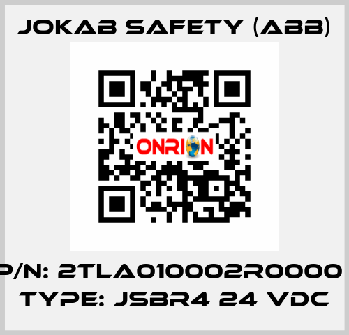 P/N: 2TLA010002R0000 , Type: JSBR4 24 VDC Jokab Safety (ABB)
